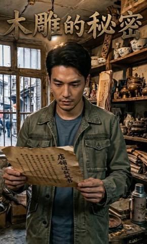 短剧《木雕的秘密》海报