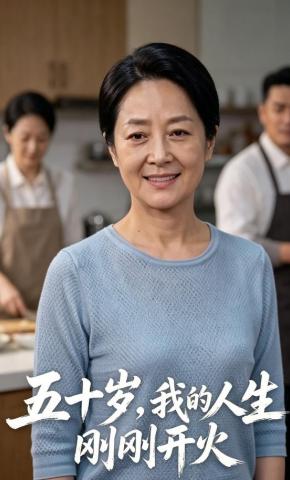 短剧《五十岁，我的人生刚刚开火》海报