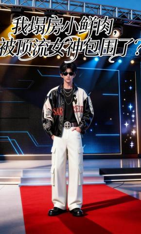 短剧《我塌房小鲜肉，被顶流女神包围了？》海报