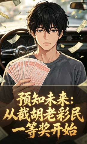 短剧《预知未来：从截胡老彩民一等奖开始》海报