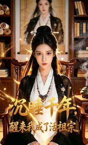 短剧《沉睡千年，醒来我成了活祖宗》海报