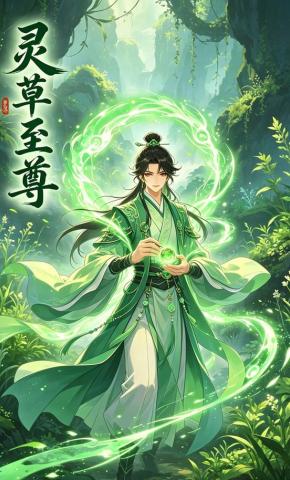 短剧《灵草至尊》海报