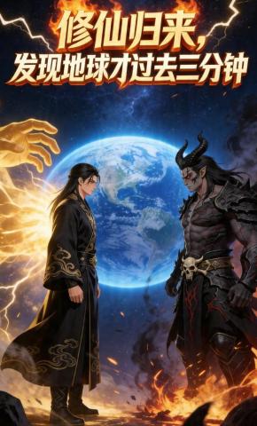 短剧《修仙归来，发现地球才过去三分钟》海报