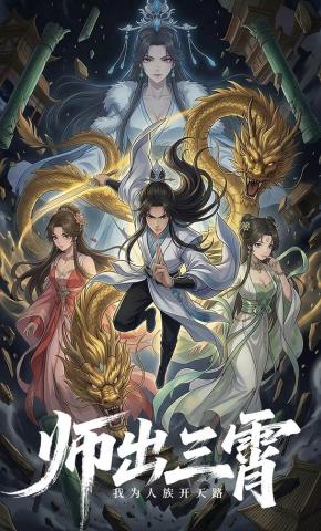 短剧《师出三霄：我为人族开天路》海报