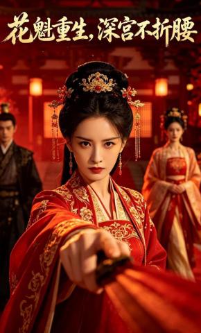 短剧《花魁重生，深宫不折腰》海报