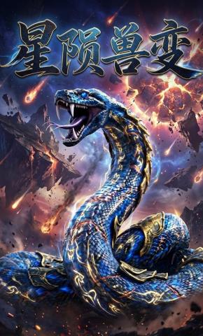 短剧《星陨兽变》海报