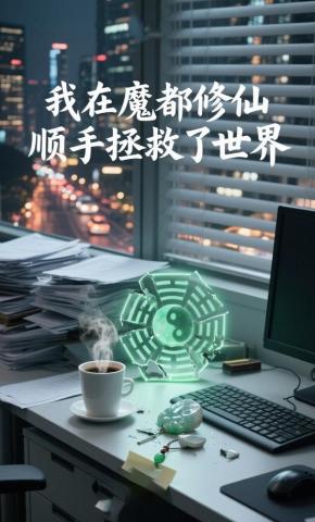短剧《我在魔都修仙，顺手拯救了世界》海报