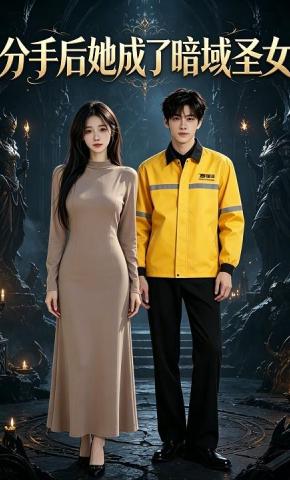 短剧《分手后，她成了暗域圣女》海报