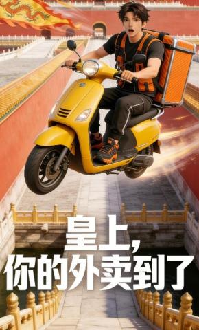 短剧《皇上，你的外卖到了》海报