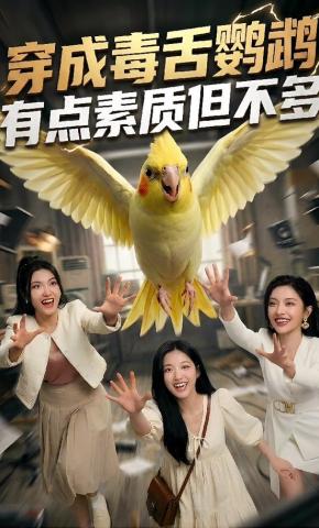 短剧《穿成毒舌鹦鹉，有点素质但不多》海报