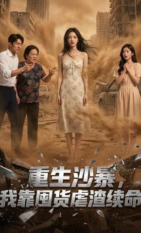 短剧《重生沙暴，我靠囤货虐渣续命》海报