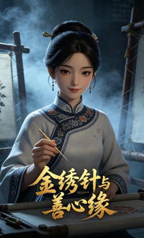 短剧《金绣针与善心缘》海报