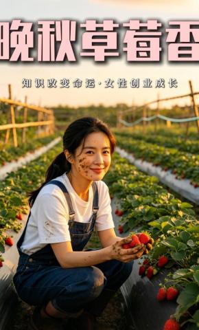 短剧《晚秋草莓香》海报