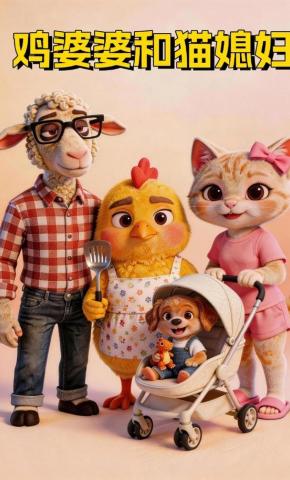 短剧《鸡婆婆和猫媳妇》海报
