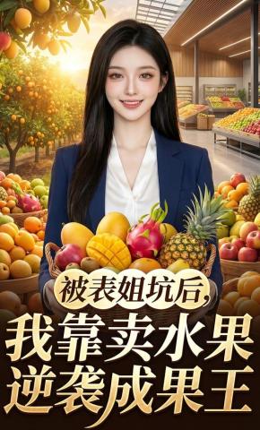 短剧《被表姐坑后，我靠卖水果逆袭成果王》海报