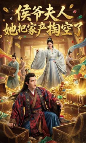 短剧《侯爷夫人她把家产掏空了》海报