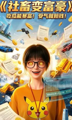 短剧《社畜变富豪》海报