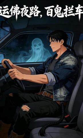 短剧《运佛夜路，百鬼拦车》海报