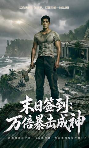 短剧《末日签到：万倍暴击成神》海报