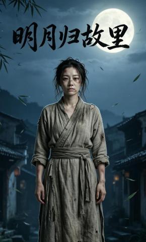 短剧《明月归故里》海报