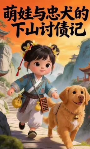 短剧《萌娃与忠犬的下山讨债记》海报