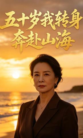 短剧《五十岁我转身奔赴山海》海报