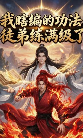 短剧《我瞎编的功法，徒弟练满级了》海报