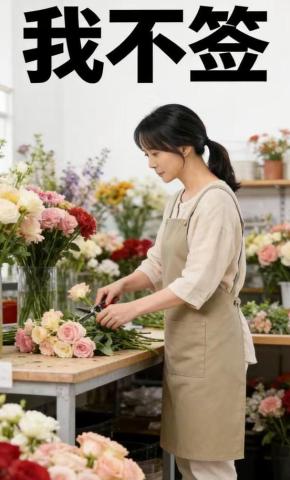 短剧《我不签》海报