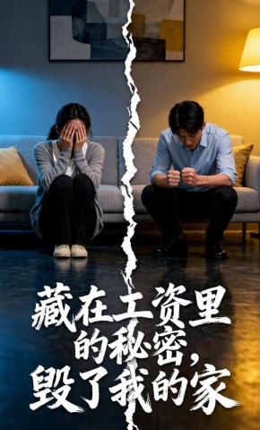 短剧《藏在工资里的秘密，毁了我的家》海报