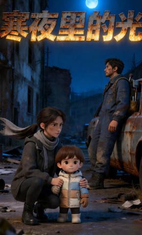 短剧《寒夜里的光》海报