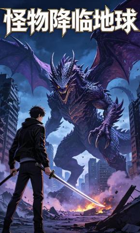 短剧《怪物降临地球》海报