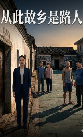 短剧《从此故乡是路人》海报