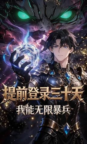 短剧《提前登陆三十天，我能无限暴兵》海报