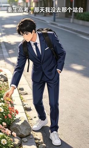 短剧《重生高考，那天我没去那个站台》海报