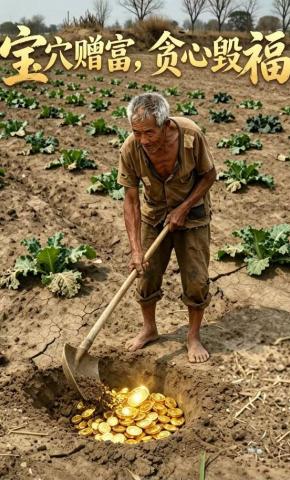 短剧《宝穴赠富，贪心毁福》海报