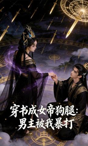 短剧《穿书成女帝狗腿：男主被我暴打》海报