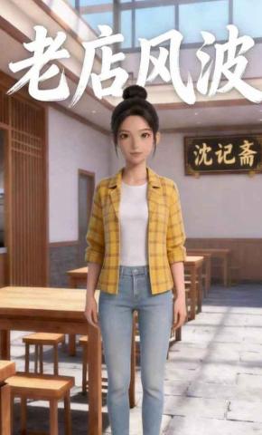 短剧《老店风波》海报