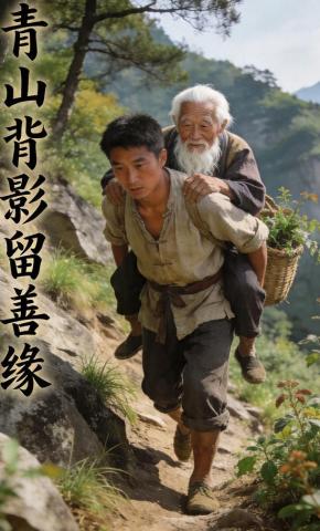 短剧《青山背影留善缘》海报