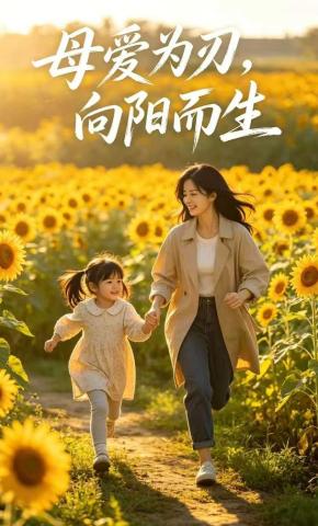 短剧《母爱为刃，向阳而生》海报