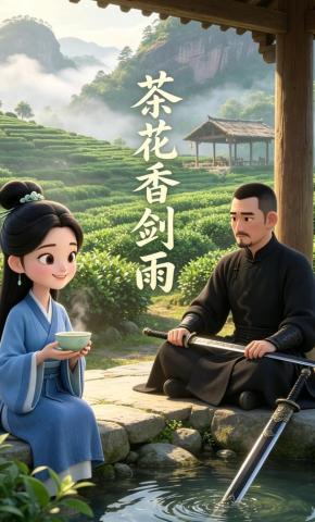 短剧《茶花香剑雨》海报