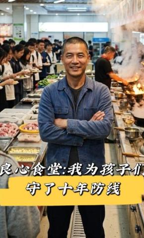 短剧《良心食堂：我为孩子们守了十年防线》海报