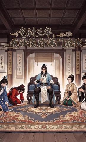 短剧《乞讨三年，我让侯府满门跪伏》海报