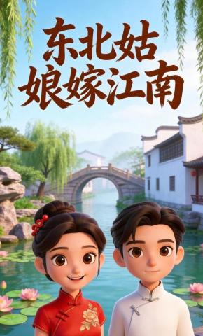 短剧《东北姑娘嫁江南》海报