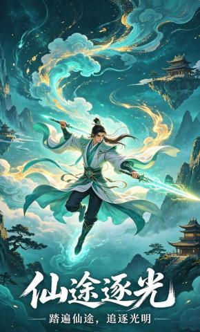 短剧《仙途逐光》海报