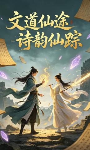 短剧《文道仙途诗韵仙踪》海报