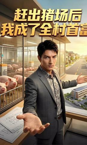 短剧《赶出猪场后，我成了全村首富》海报