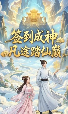 短剧《签到成神：凡途踏仙巅》海报