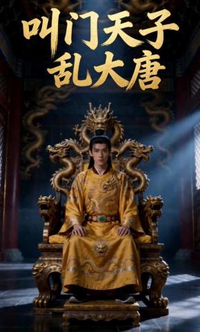 短剧《叫门天子乱大唐》海报