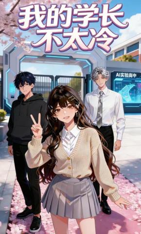 短剧《我的学长不太冷》海报