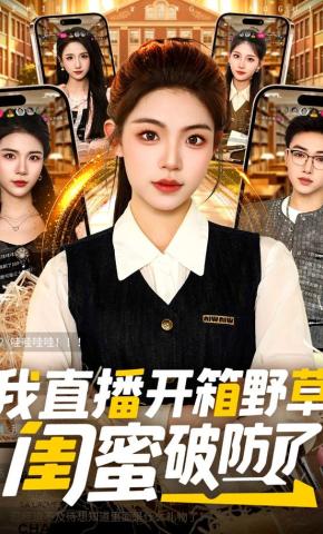 短剧《我直播开箱野草，闺蜜破防了》海报